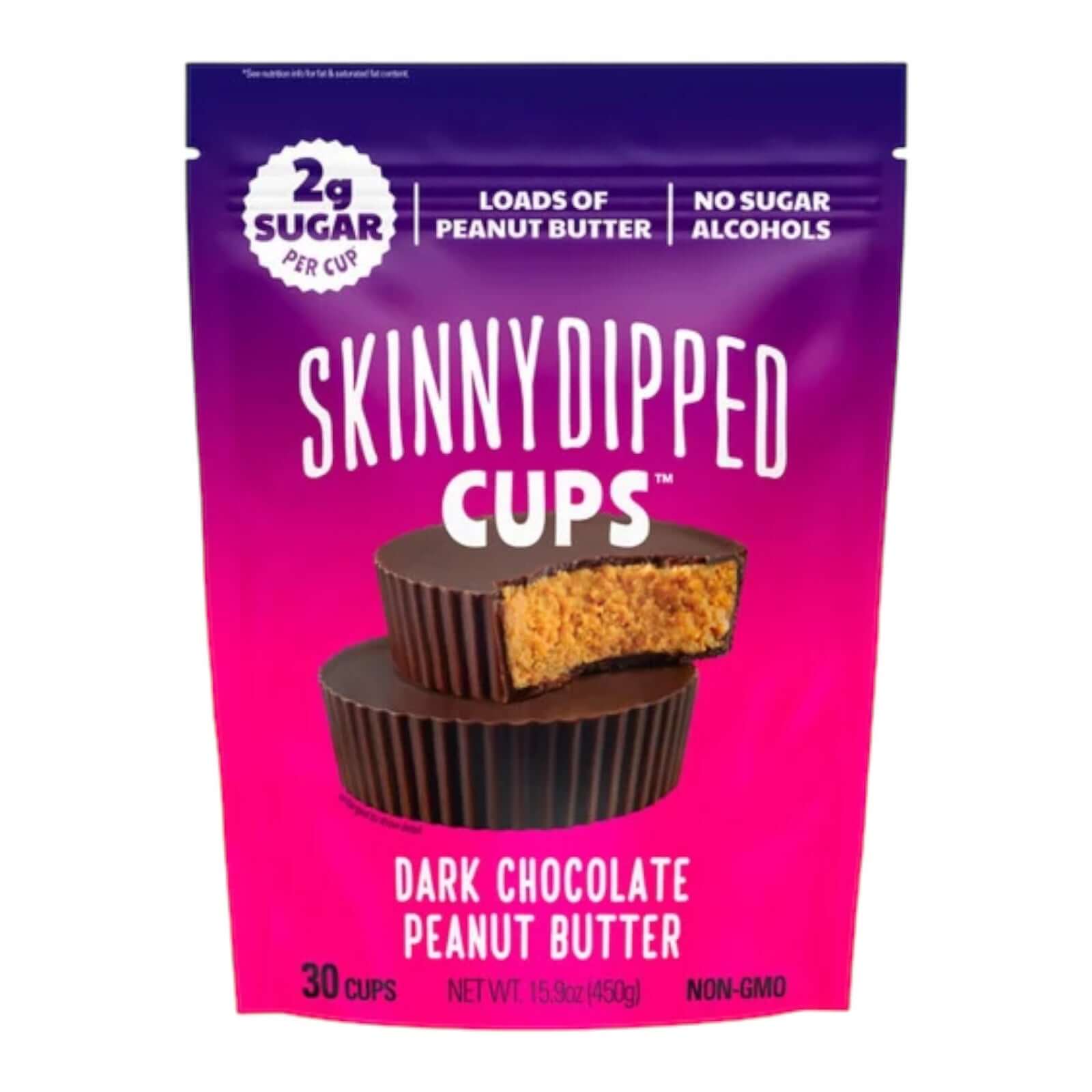 Dark Chocolate Peanut Butter Cups – 30ct Skinny Dipped
