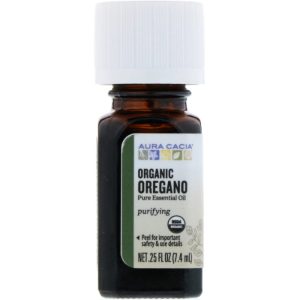 Aura Cacia – Essential Oil Organic Oregano, 0.25 oz – Pack of 1
