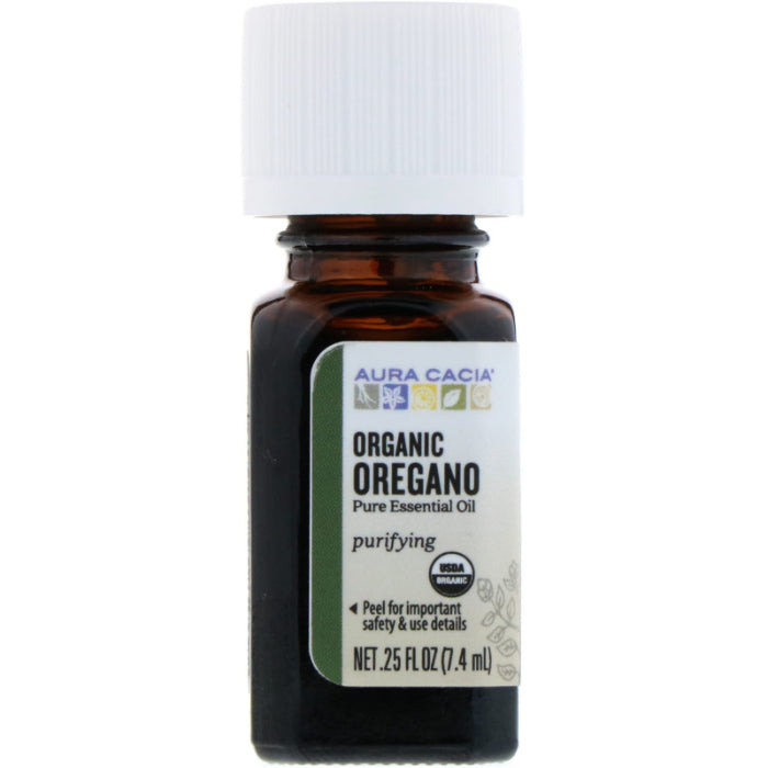 Aura Cacia – Essential Oil Organic Oregano, 0.25 oz – Pack of 1
