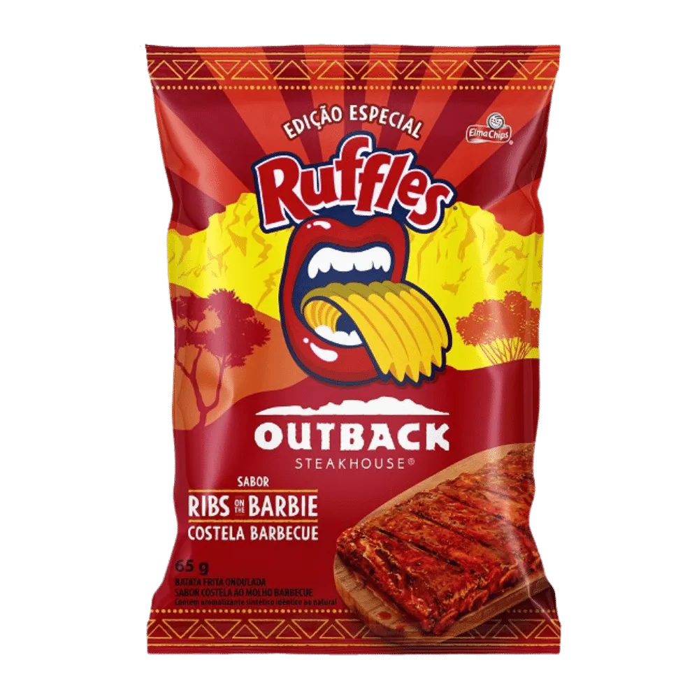 Ruffles Outback Steakhouse Ribs 56g – Brazil (Case of 12)