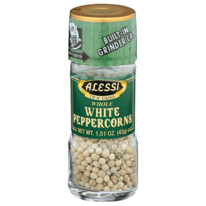 Alessi – White Peppercorn Whole Grinder, 1.51 Oz – Pack of 6