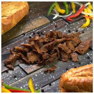 PAOW! Philly “Steak” Pieces – Dark 2.5lb | Plant-Based Protein