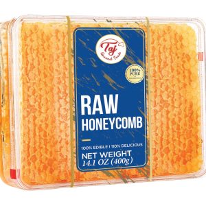 TAJ All Natural Raw Honeycomb Turkish Honey Comb, 400g (14.1oz)