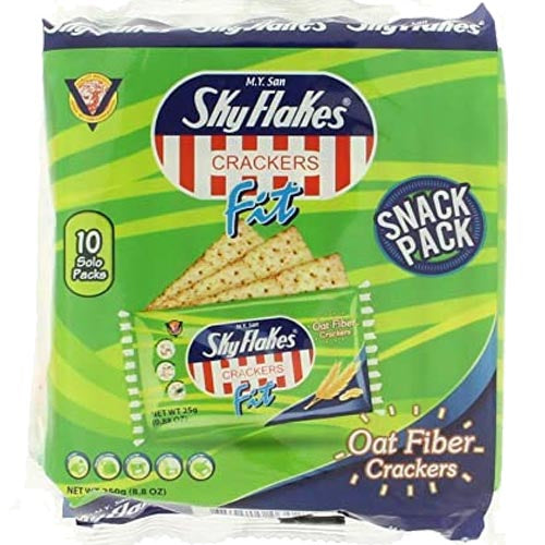 M.Y. San – Skyflakes Crackers – Fit – Oat Fiber Crackers – 10 Pack – 250 G