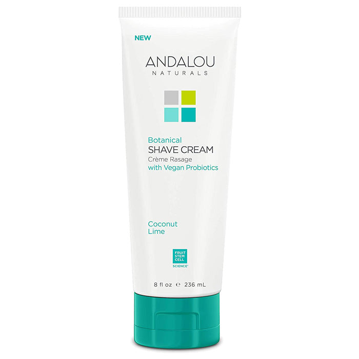 Andalou Naturals – Botanical Shave Cream Coconut Lime, 8 fl oz