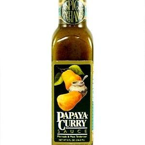 Papaya Curry Marinade & Hot Sauce, 8oz.