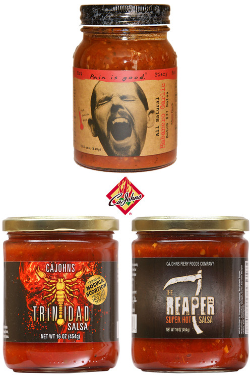 CaJohn’s Hottest Salsa’s Gift Set, 3/16oz.