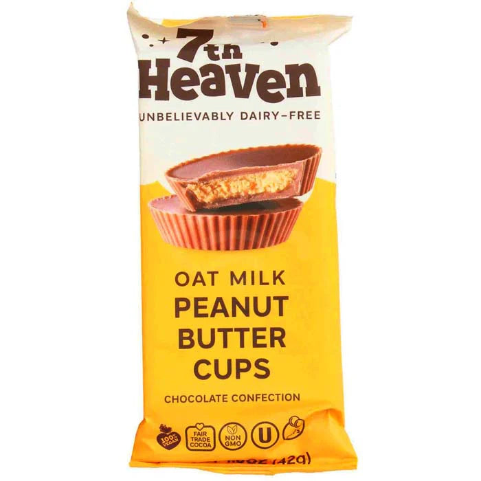 Delicious Oat Milk Peanut Butter Cups | 7th Heaven Snacks