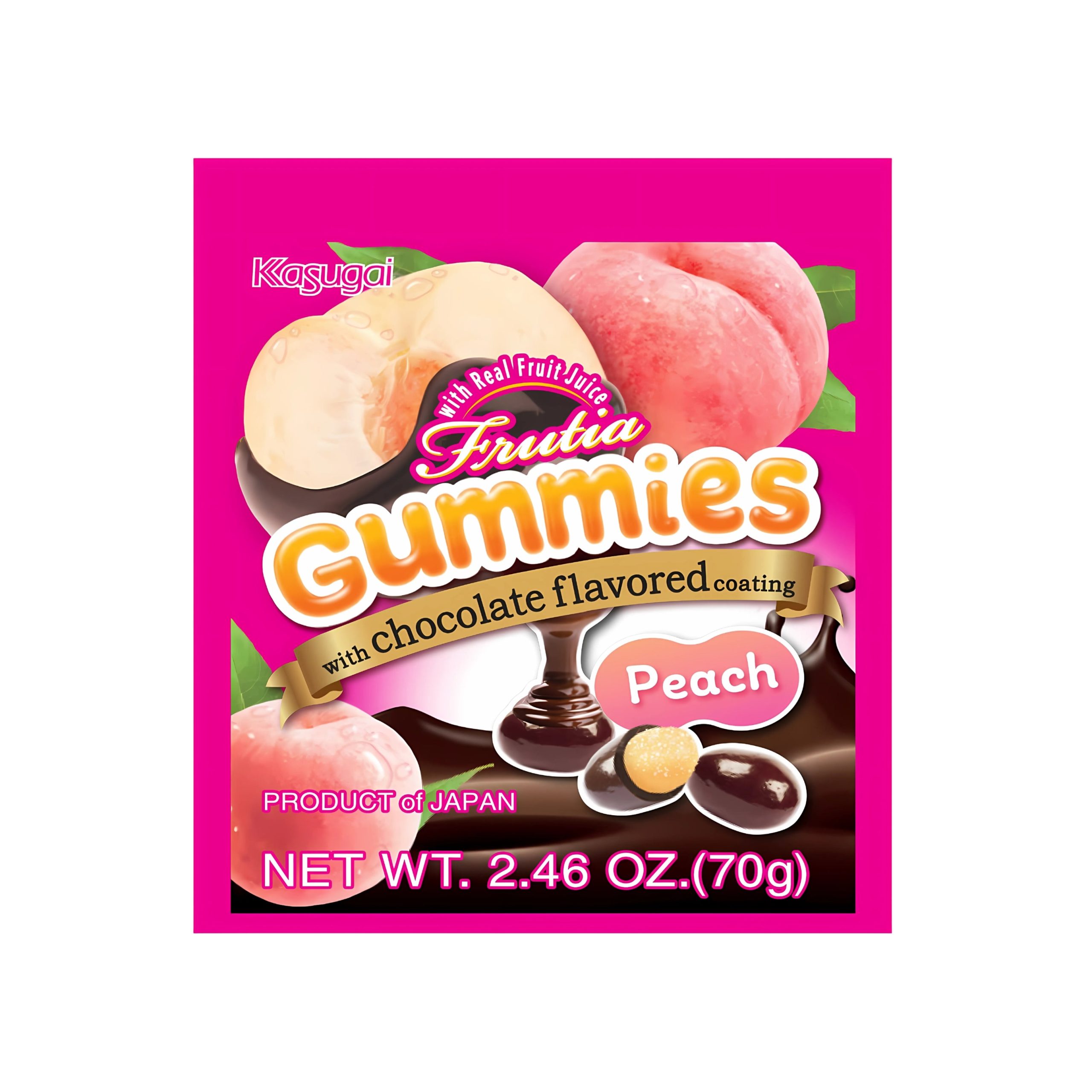 Kasugai Frutia Chocogummy Peach (Japan)