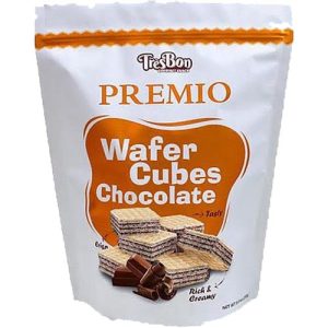 TresBon – Premio – Wafer Cubes Chocolate – Rich and Creamy – 8.5 OZ