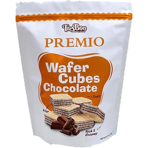 TresBon – Premio – Wafer Cubes Chocolate – Rich and Creamy – 8.5 OZ