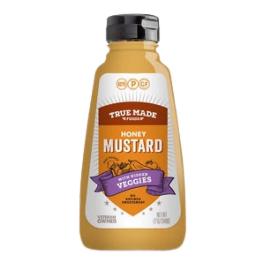 True Made Honey Mustard Squeeze Bottles – 6 bottles x 12oz case