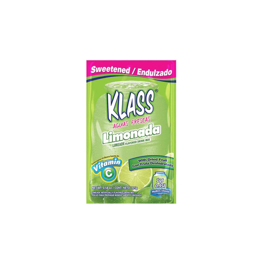 Klass – Beverage 1 Quart Mix Sweetened Limeade, 0.58 Oz