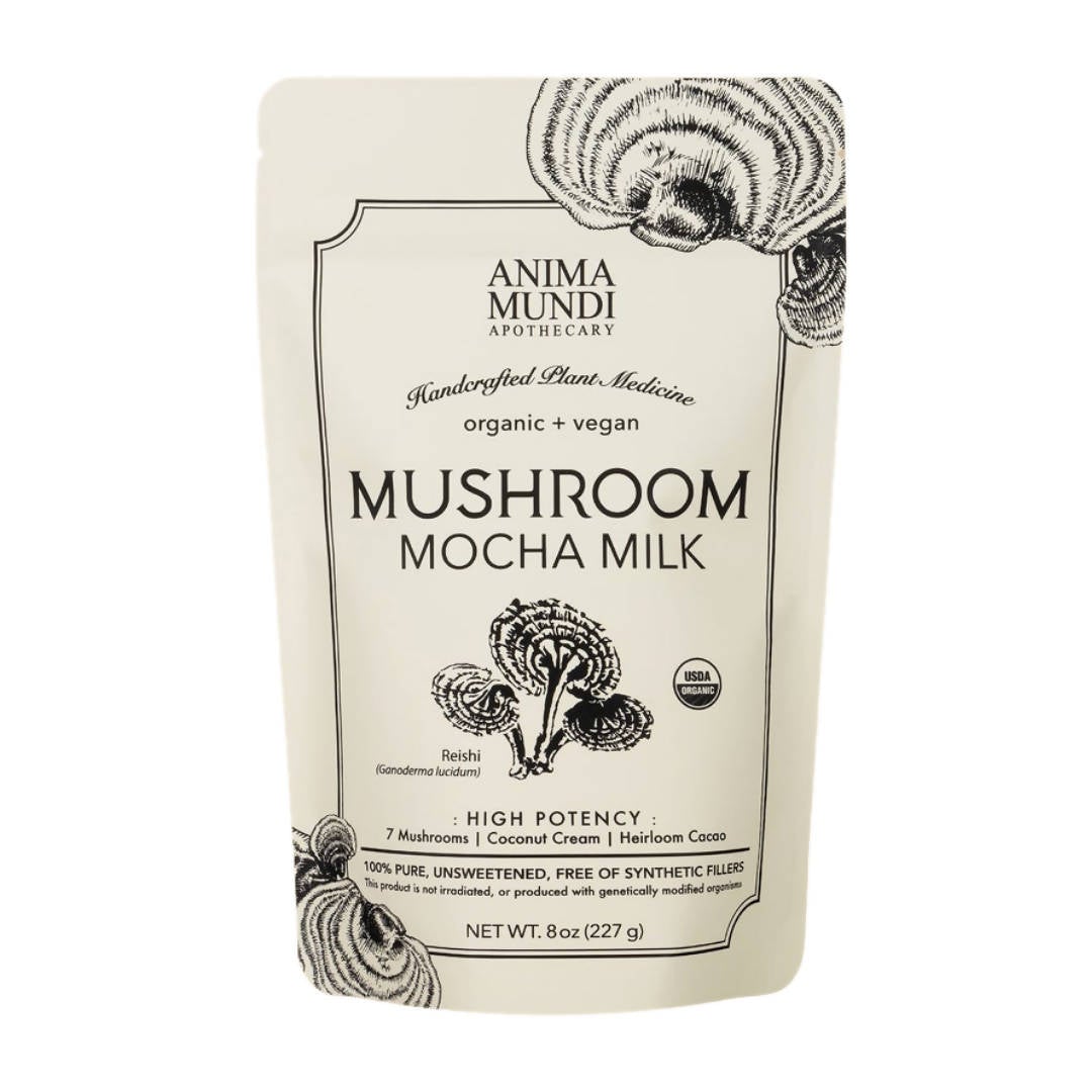 Mushroom Mocha Milk, Organic | Adaptogenic Creamer – 4 Pouches x 8oz