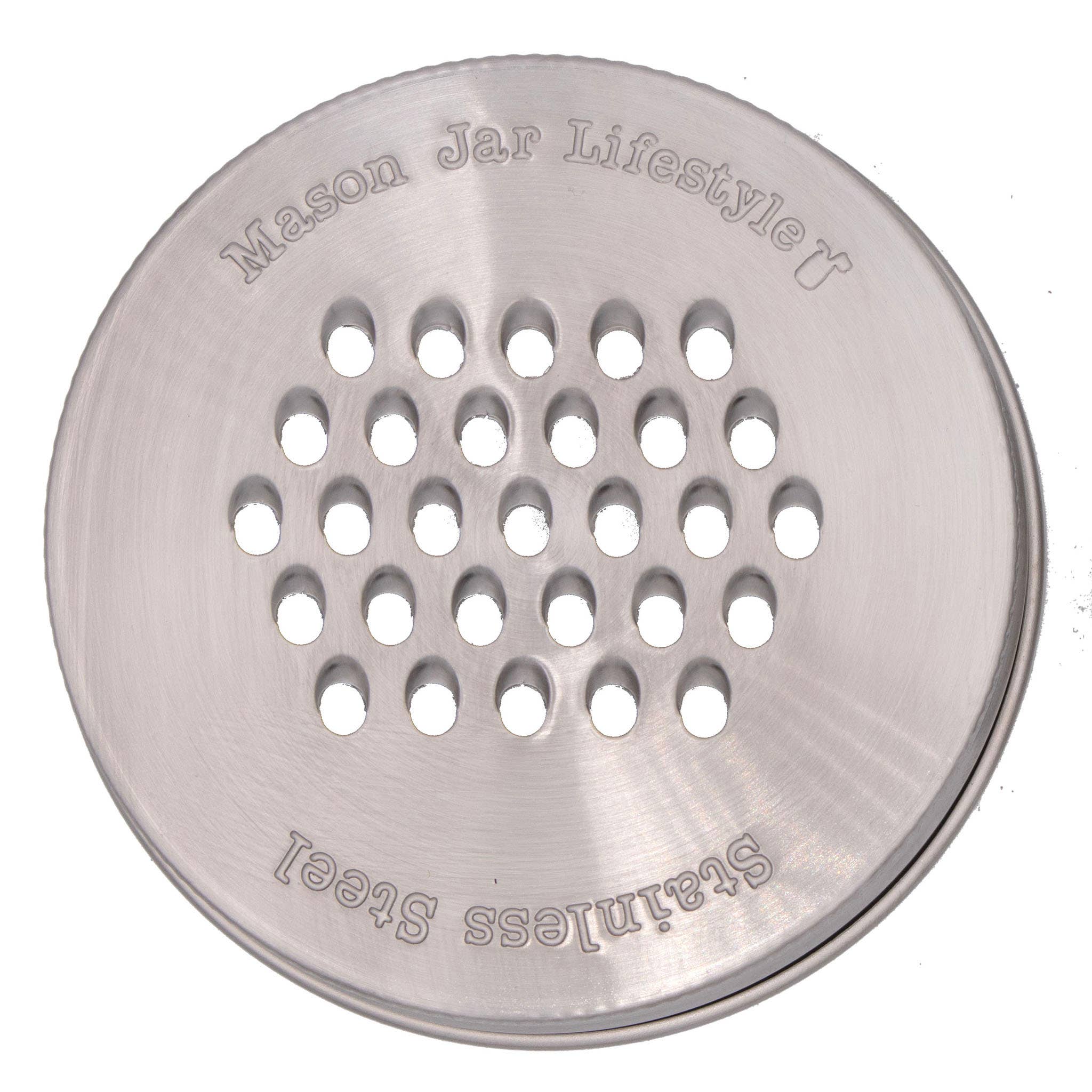 Mason Jar Lifestyle – Grater / Shredder Lid for Mason Jars: Wide mouth