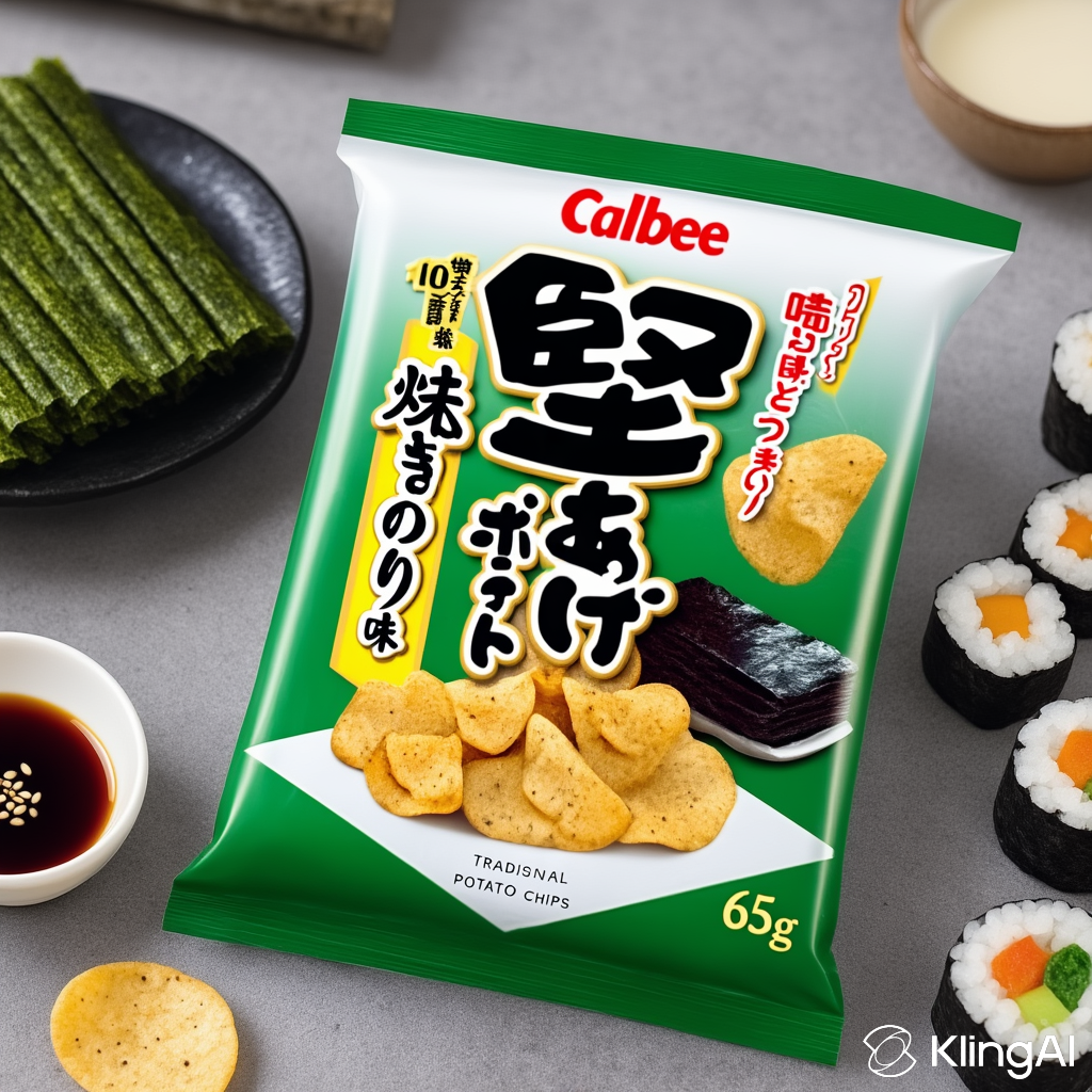 Calbee Hard-Fried Potato Chips Roasted Seaweed 65g – Made in JAPAN – Tokyo Sakura Mall