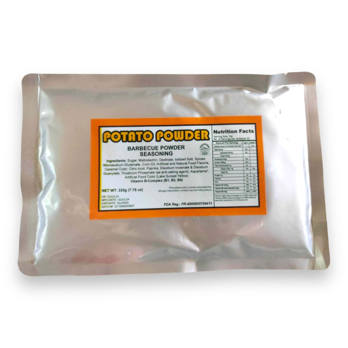 Potato Powder – Barbecue Powder Seasoning – 220 G