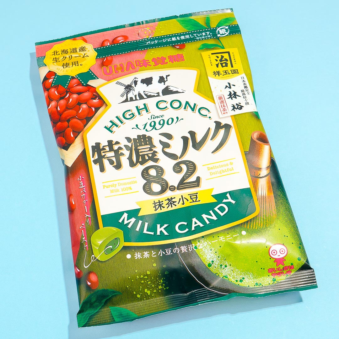 UHA Tokuno Milk 8.2 High Concentrated Candy – Matcha Azuki