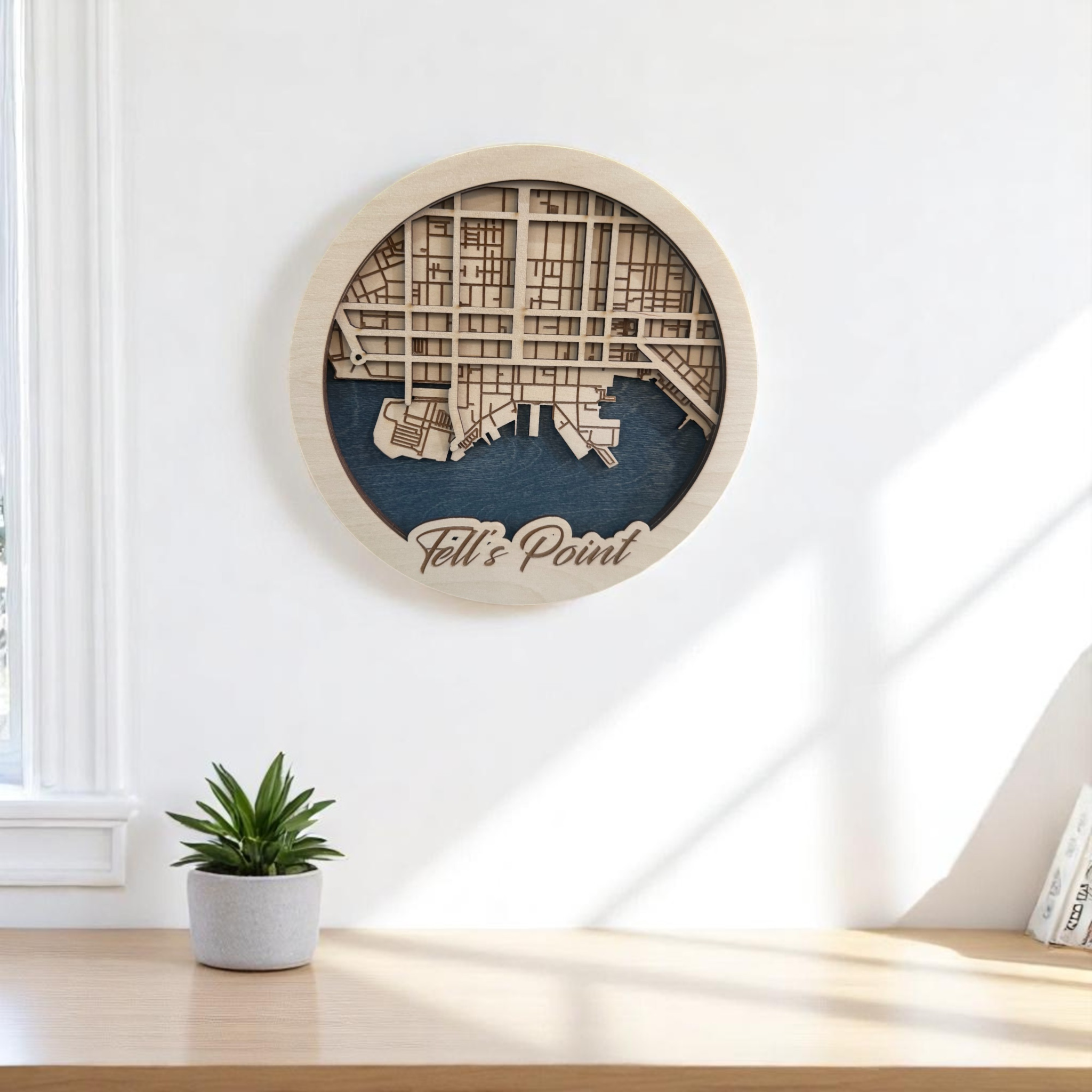 Leroy Small 3D Round Map- Fell’s Point