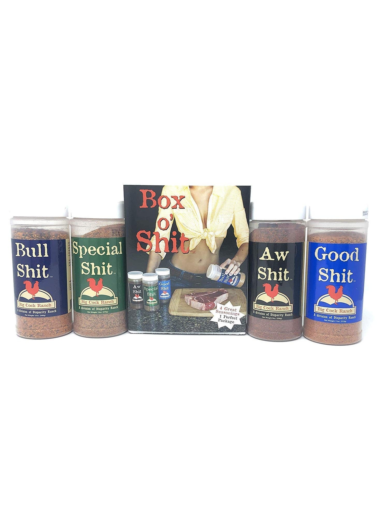 BCR Box of Shit Seasoning in Colorful Set of 4 Decorative Box SAVE 5%