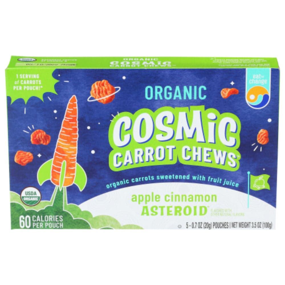 Eat the Change – Organic Cosmic Carrot Chews, Apple Cinnamon, 3.5 OZ –