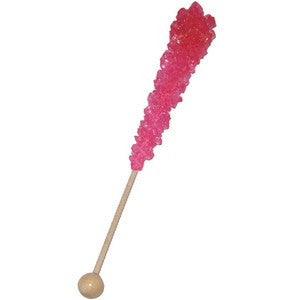 Rock Candy Sticks (6) – Pink Cherry