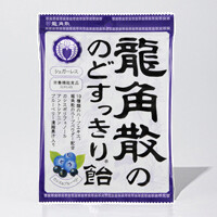 Ryukakusan, Nodo Sukkiri Ame, Cassis & Blueberry, Sugar Free, 75g
