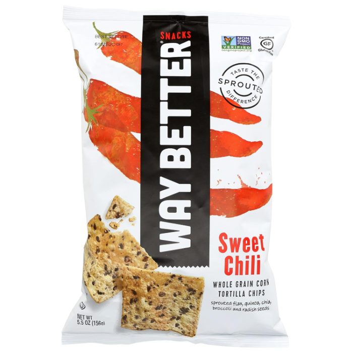 Way Better Snacks – Whole Grain Tortilla Chips Sweet Chili, 5.5oz