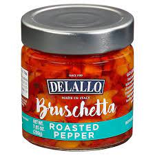 Delallo – Bruschetta Roasted Red Pepper, 7.05 Oz | Pack of 6