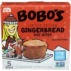 BOBOS OAT BARS Gingerbread Oat Bites 5 Ct, 6.5 oz | Pack of 6