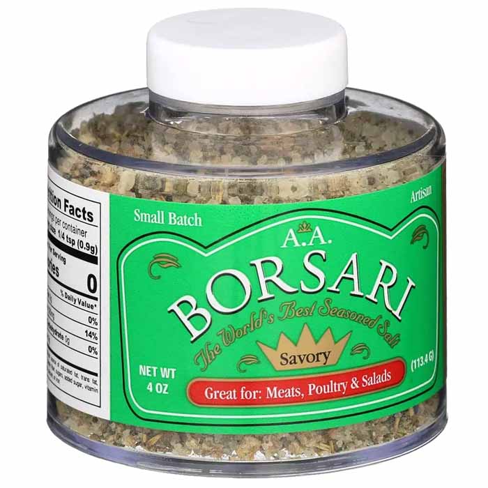 Borsari – Seasoning Salt, 4oz | Multiple Flavors