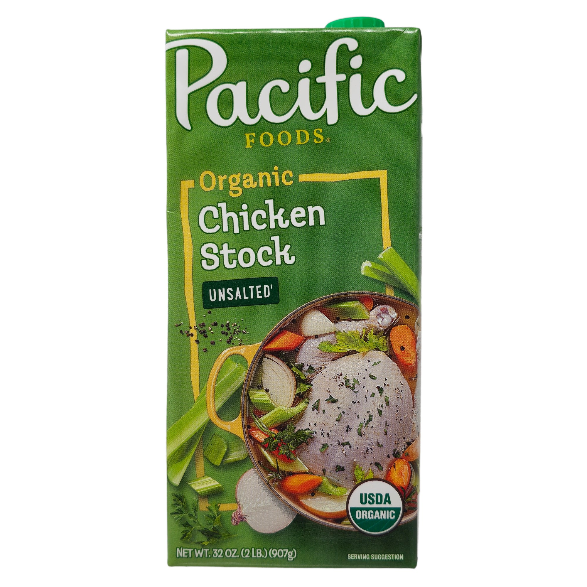 Pacific Organic Unsalted Chicken Stock – 32 oz.