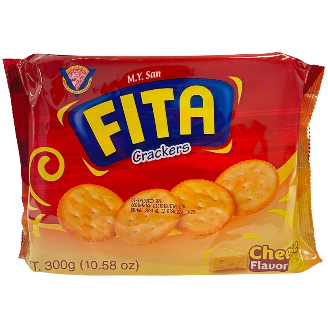 M.Y. San – Fita Crackers – Cheese Flavor – 10 Packs – 300 G