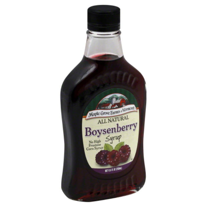 Maple Grove – Syrup, Natural Boysenberry, 8.5 Oz – Pack of 6