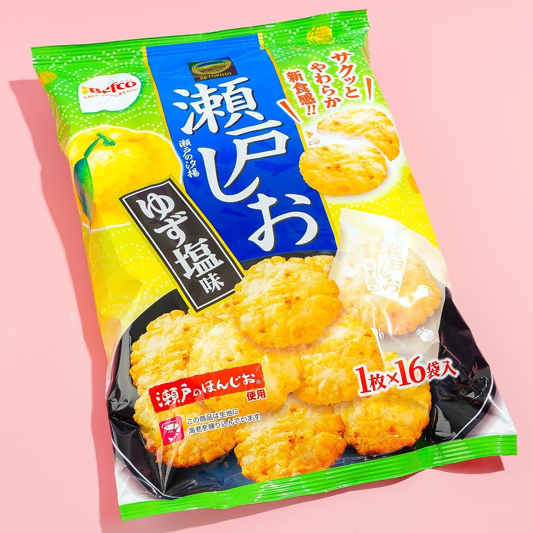 Befco Kuriyama Seto Shio Rice Crackers – Yuzu & Salt