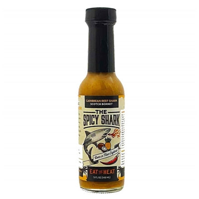 Hot Sauce Spicy Shark Caribbean Reef Shark Scotch Bonnet Heat 6