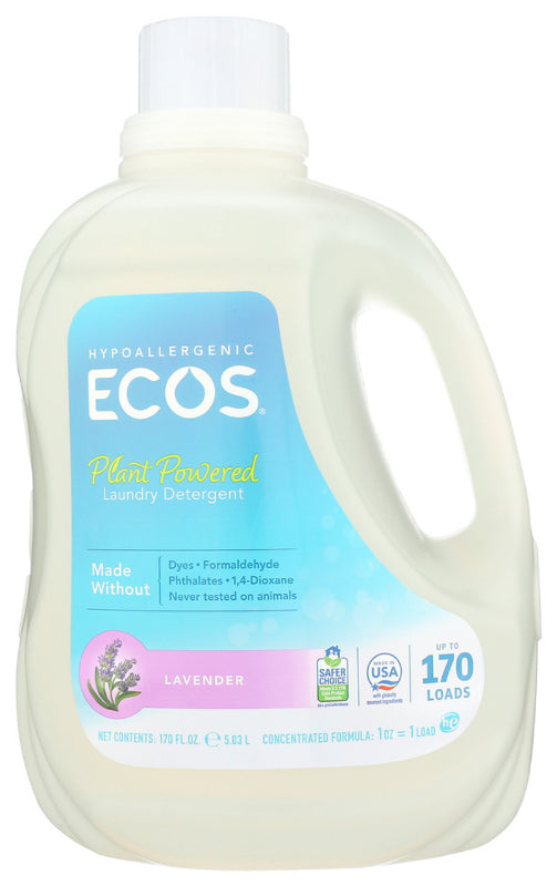 Ecos – Laundry Detergent Lavender, 170 Oz (Pack of 2)
