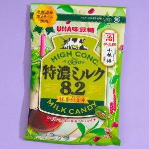 UHA Tokuno Milk 8.2 High Concentrated Candy – Matcha & Red Bean