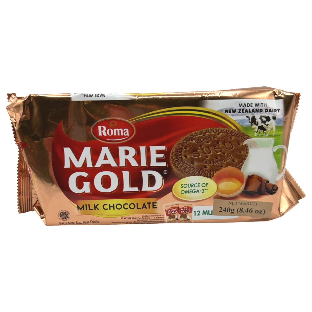 Roma – Marie Gold – Milk Chocolate – (12 PACK) 240 G