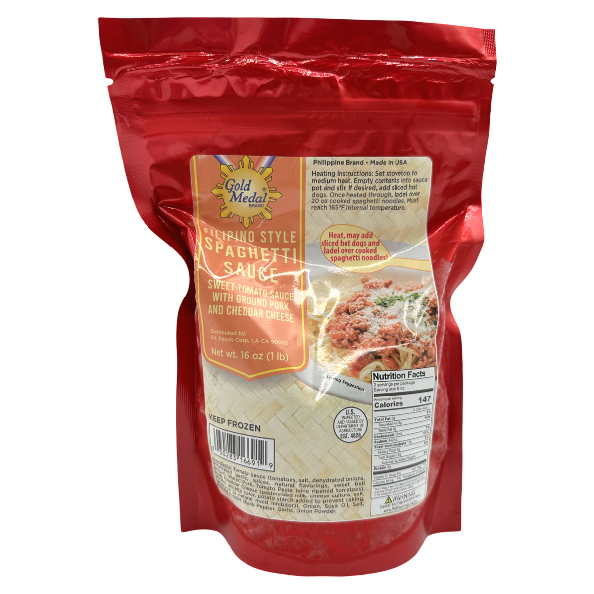 Gold Medal – Filipino Style Spaghetti Sauce – 16 OZ
