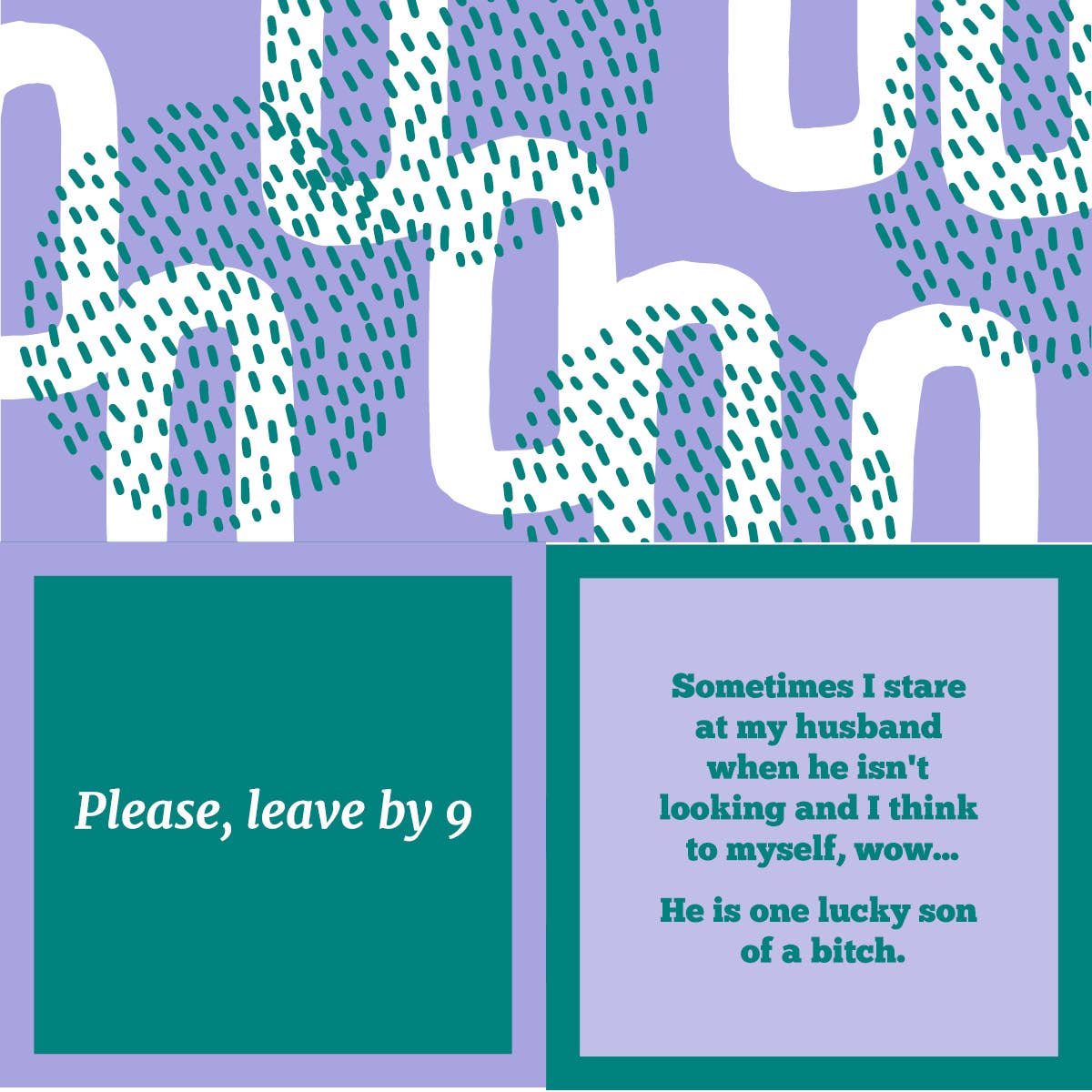Drinks on Me – Napkin: Leave by 9/Lucky