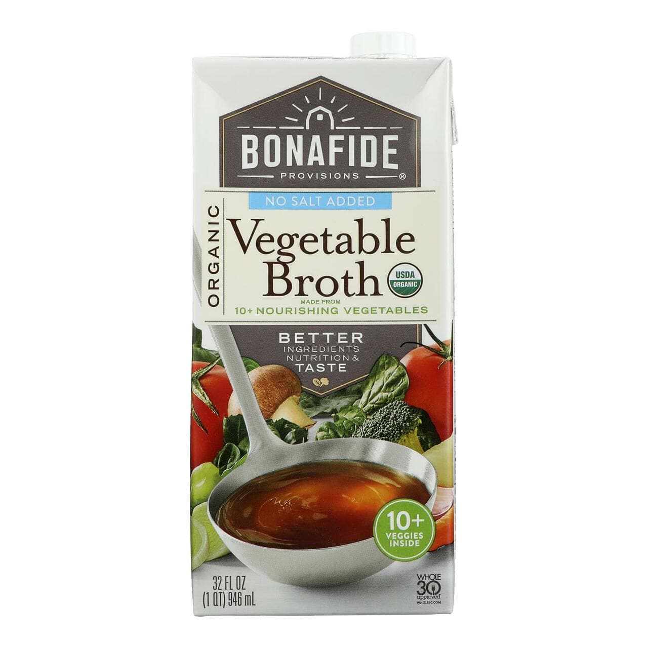 Bonafide Provisions: Vegetable Broth with No Salt