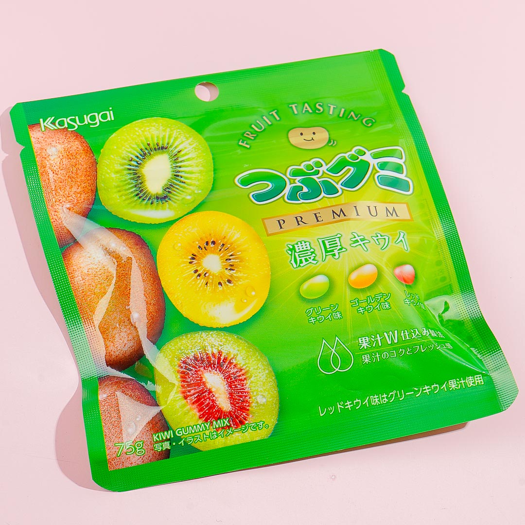 Kasugai Tsubu Premium Gummy Candy – Rich Kiwi