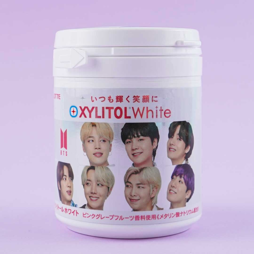 BTS Xylitol White Gum Bottle – Pink Grapefruit