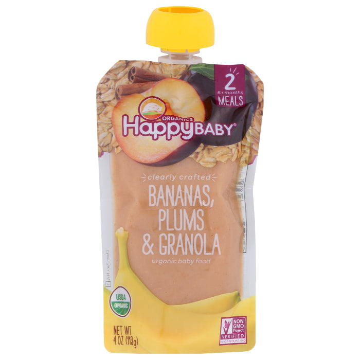 Happy Baby – Granola Banana & Plums 4 Oz – Pack Of 16