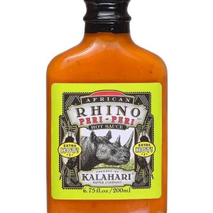 Hot Sauce African Rhino Per Peri Extra Hot 6.75 oz Flask Heat 9