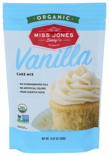 Miss Jones Baking Co Mix Cake Vanilla 15.87 Oz – Pack of 6