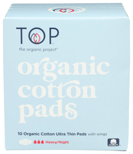 Top The Organic Project – Cotton Ultra Thin Pads with Wings Night