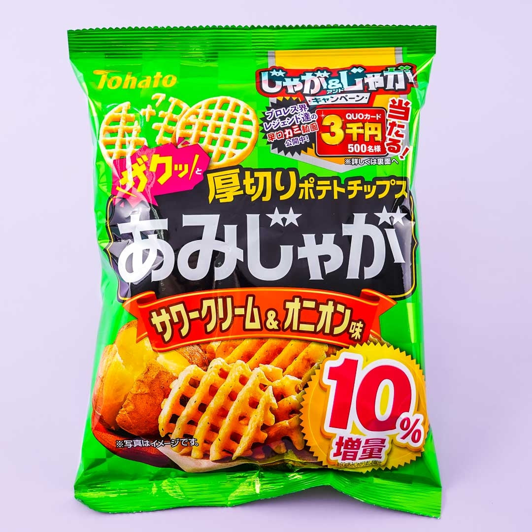 Tohato Ami Jaga Potato Snacks – Sour Cream & Onion