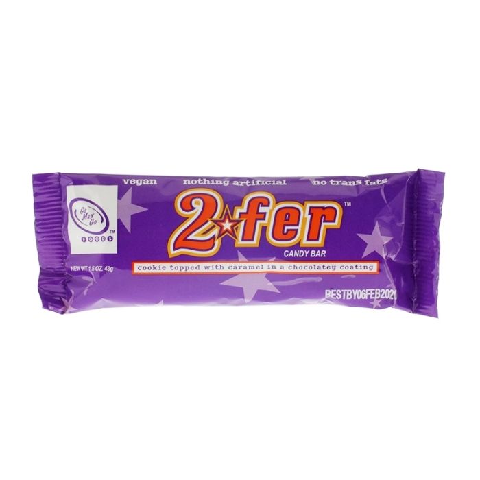 Go Max Go – 2fer™ Vegan Candy Bar, 1.5oz | Buy Now from PlantX